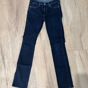7 For All Mankind Dark Indigo “The Modern Straight” Jeans